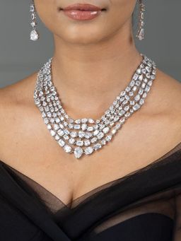 Joules By Radhika - White Siira Jewellery Set
