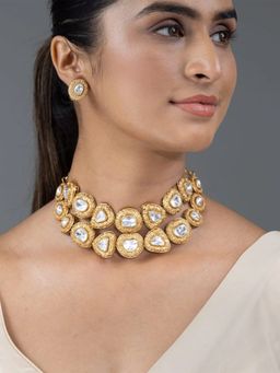 Joules By Radhika - White Tivya Jewellery Set