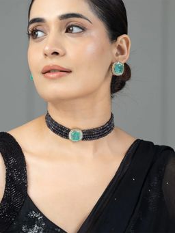 Joules By Radhika - Aqua Aaira Jewellery Set