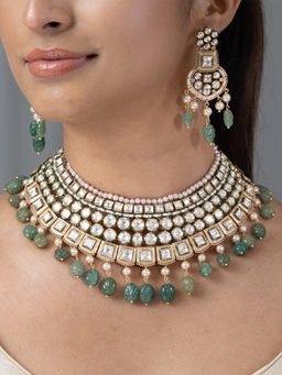 Joules By Radhika - White Siani Jewellery Set