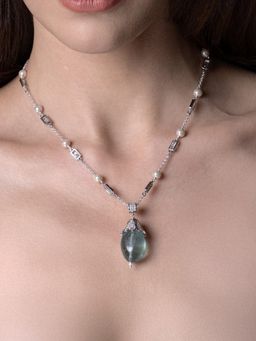 Joules By Radhika - Green Mahira Necklace