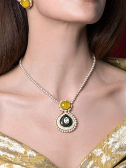 Joules By Radhika - Yellow Kashvi Necklace