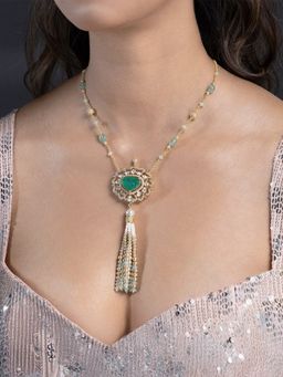 Joules By Radhika - Green Urvi Necklace