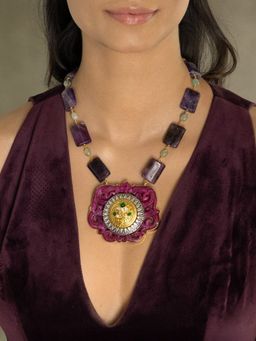 Joules By Radhika - Green Aadya Necklace