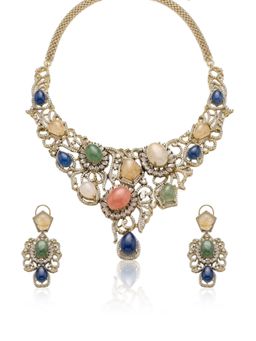 Joules By Radhika - Multi-Colour Chitrika Jewellery Set
