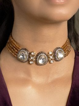 Joules By Radhika - White Navika Jewellery Set