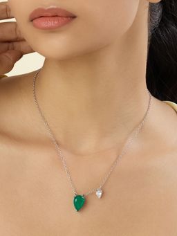 Isharya - Green Noire Emerald Collar Necklace