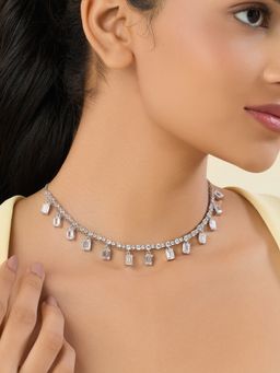 Isharya - Silver Florence Opaline Collar Choker