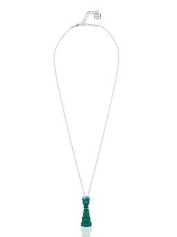 Isharya - Green Estelle Emerald Pendant Necklace