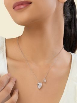 Isharya - White Camellia Opaline Pendant Necklace