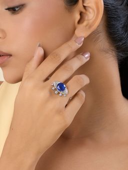 Isharya - Blue Isolde Sapphire Ring