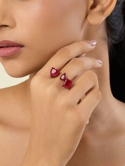 Isharya - Red Mirabelle Ruby Ring