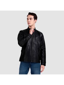 MaheTri - Midnight Rider Black Leather Jacket