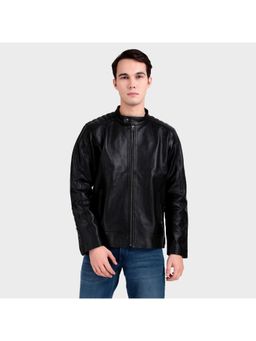 MaheTri - Premium Men's Black Leather Jacket