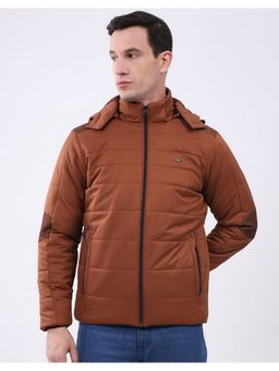 Monte Carlo - Rust Men's Hooded Neck Full Sleeve Jacket