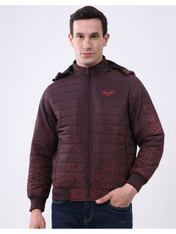 Monte Carlo - Burgundy Men's Hooded Neck Full Sleeve Jacket