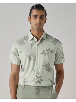 Mufti - Muted Sage Green Floral Shirt