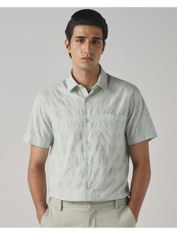 Mufti - Light Green Checks Shirt