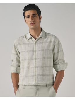Mufti - Sage Green Checks Shirt