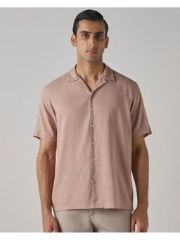 Mufti - Muted Pastel Pink Solid Shirt