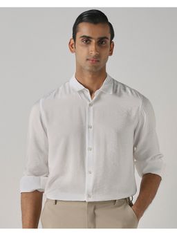 Mufti - Rich White Solid Shirt