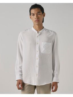 Mufti - Rich White Solid Shirt