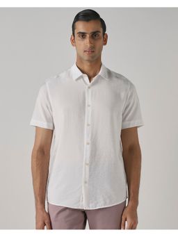 Mufti - Rich Solid White Shirt