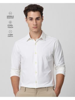 Mufti - Rich White Solid Shirt