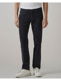 Mufti - Deep Navy Blue Solid Jeans