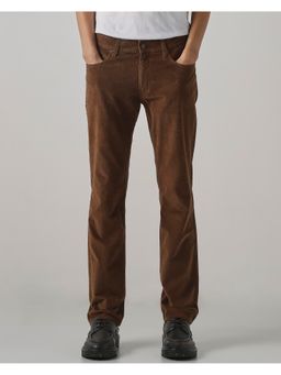 Mufti - Rich Camel Brown Solid Jeans