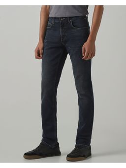 Mufti - Indigo Blue Solid Jeans