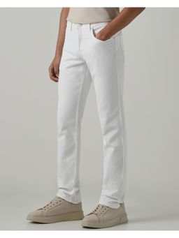 Mufti - Soft Snow White Solid Jeans