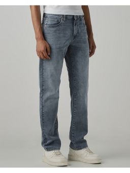 Mufti - Washed Slate Grey Solid Jeans