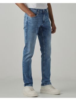 Mufti - Blue Solid Jeans