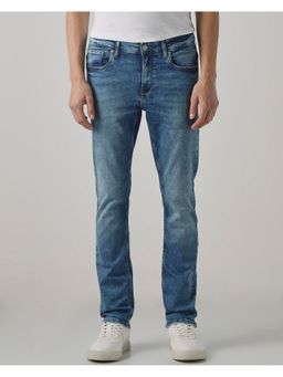 Mufti - Light Stonewash Blue Solid Jeans