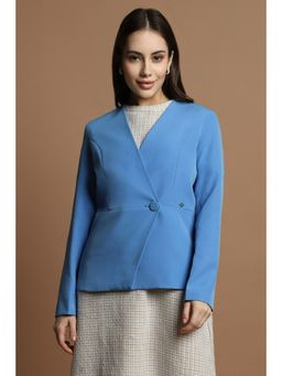 Allen Solly - Women Blue Regular Fit Blazer
