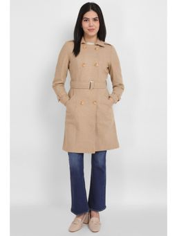 Allen Solly - Women Beige Print Casual Coat (Set of 2)