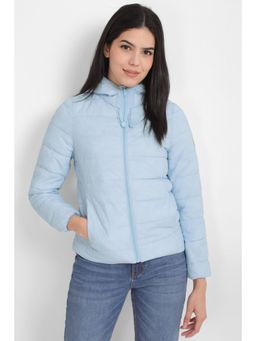 Allen Solly - Women Blue Solid Casual Jacket