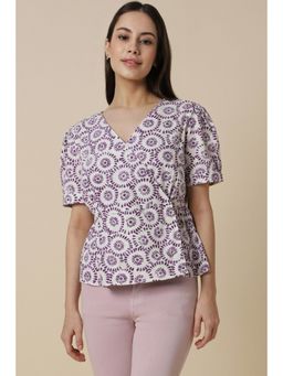 Allen Solly - Women White Print Casual Top