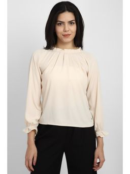 Allen Solly - Women Cream Solid Casual Top