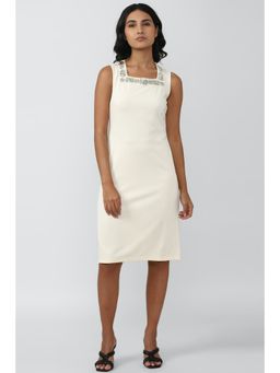Van Heusen - Women Cream Casual Dress
