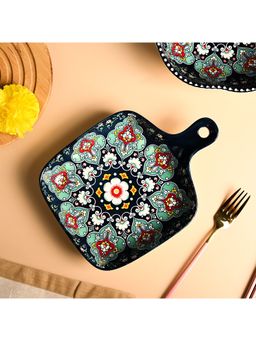 Voncasa - Ceramic Navy Blue Color Serving Dish