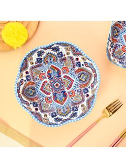 Voncasa - Ceramic Light Blue Color Serving Dish