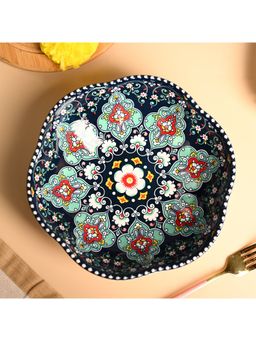 Voncasa - Ceramic Navy Blue Color Serving Dish