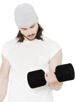 Bharatasya - Unisex Sports Running Gym Yoga Unisex Cotton Beanie - Grey