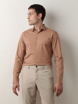 Selected - Brown Formal Full Sleeves Shirt