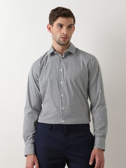 Selected - Black Striped Full Sleeves Shirt