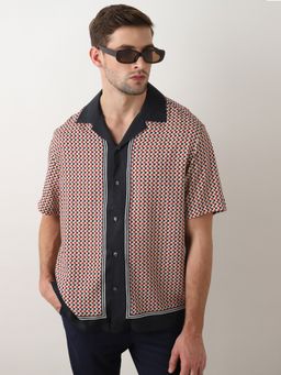 Selected - Multicolor Bandana Print Oversized Shirt