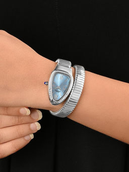 French Connection - Eternally Curve Sky Blue Dial Watch for Women - FCN0142USM (Medium)