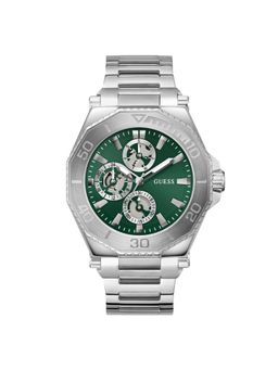 Guess - Men Round Green Stainless Steel Analog Watch - GW0797G1 (Medium)